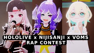 Rap Contest  Hololive X Nijisanji X VOMS  Kanauru Original [upl. by Stortz]