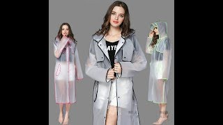 The New Raincoat Trend Transparent Raincoat Designs 2018 amp 2019 Spring Lookbook [upl. by Ecirrehs]