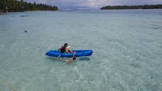 Nana Pōrīnetia farāni  5  EPS kayak et baignade dans le lagon [upl. by Rephotsirhc483]