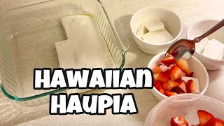 Hawaiian Haupia Recipe 50 State Dessert Series [upl. by Ynafetse]