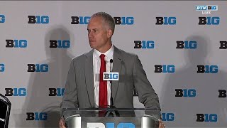 Maryland Coach DJ Durkin  2018 Big Ten Football Media Days [upl. by Cattan]