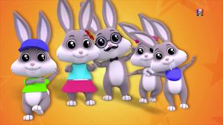 Lapins doigt Famille  Rime enfantine  Chanson pour enfants  Kids Rhyme  Rabbits Finger Family [upl. by Petit812]