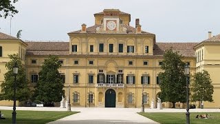 Parma Parco Ducale Palazzo del Giardino Peschiera ponte su torrente Parma e Palazzo della Pilotta [upl. by Froma405]