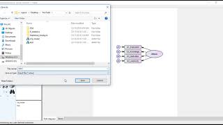 A quick example of confirmatory factor analysis CFA in AMOS [upl. by Ailelc]