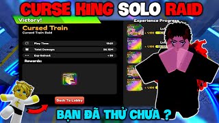 Mình Sử Dụng CURSE KING Evol SOLO RAID Liệu Có Thể Không  Anime Defenders [upl. by Amathist]