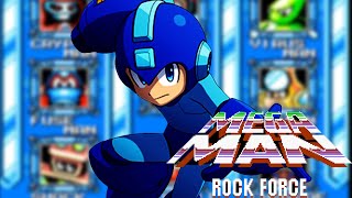 MMRF THE ROCK FORCE Xeing Plays Mega Man Rock Force 1 Mega Man FanMade Game [upl. by Eire]