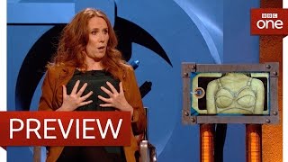 Catherine Tate puts minimiser bras into Room 101  Room 101 Series 6 Episode 1 Preview  BBC One [upl. by Nylatsirhc30]