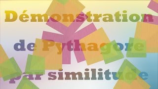 Démonstration du théorème de Pythagore grâce à des triangles proportionnels [upl. by Resneps]