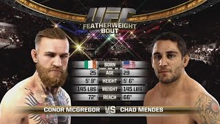 Conor McGregors EPIC BATTLE with Chad Mendes [upl. by Mathilda]