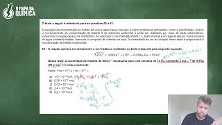 Questão 62  UFPR 2022  Resolução prova de Química [upl. by Elleahcim]