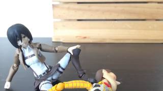 Mikasa vs Woody stopmotion [upl. by Aizitel]