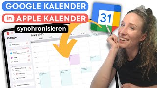 Google Kalender in Apple Kalender synchronisieren am iPad oder iPhone [upl. by Shipman]