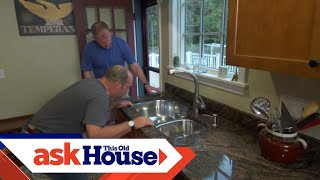 How to Secure an Undermount Kitchen Sink  Ask This Old House [upl. by Sidman]