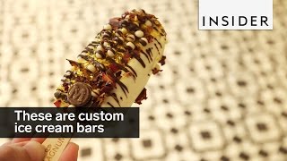 These are incredible custommade ice cream bars [upl. by Acilejna]