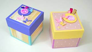 HOW TO MAKE EXPLOSION BOX  Exploding Box Card Kit [upl. by Chesna]