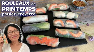 Rouleaux de Printemps aux Crevettes et au Poulet  Toutes les Astuces pour les Réussir [upl. by Homerus]