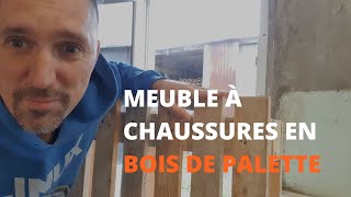 Création de meuble à chaussure avec bois de palette [upl. by Millman547]