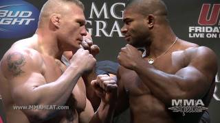 UFC 141 Brock Lesnar vs Alistair Overeem  Nate Diaz vs Donald quotCowboyquot Cerrone Weighin  FaceOff [upl. by Vaden]