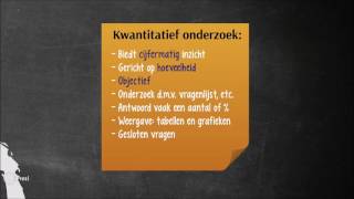 Kwalitatief amp kwantitatief onderzoek [upl. by Coltun479]