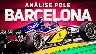 POLE da F2 em Barcelona ENZO FITTIPALDI Analisa [upl. by Atteirneh]