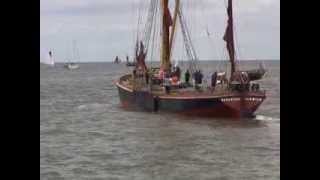 WHITSTABLE REGATTA 2013 PART 3 THE WHITSTABLE SMACK AND BARGE RACE [upl. by Aber]