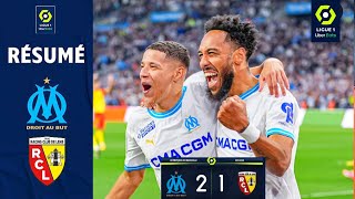 Marseille  Lens 21 Résumé  Ligue 1  OM  Lens  Om  RC Lens  But de Aubameyang Et Pape Gueye [upl. by Lacym]