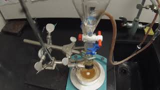 Grignard Reaction Part II  adding bromobenzene soution [upl. by Rye45]