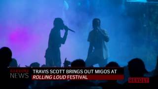 Travis Scott Brings Out Migos For quotKelly Pricequot At Rolling Loud [upl. by Raquel679]