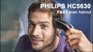 PHILIPS Series 5000 100 Washable Hair Clipper HC5630 Fast Even Haircut UNBOXING [upl. by Milburt]