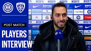 INTER 40 CAGLIARI  CALHANOGLU  HANDANOVIC  ZANOTTI EXCLUSIVE INTERVIEWS SUB ENG 🎤⚫🔵🤩 [upl. by Randolf]