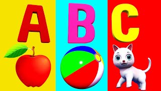 A For Apple B For Ball I Abcd Song I Abcd Rhymes I Abc Song Nursery Rhymes I Happy Bachpan [upl. by Ozen]