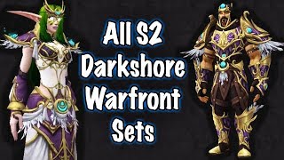 Jessiehealz  All Darkshore Warfront Sets Horde And Alliance [upl. by Arabel743]