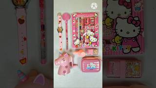 cute pink stationery collection  unicorn pencil sharpner pencil case stationery set stationery [upl. by Zerdna126]