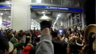 WOMENquotS WARRIOR SONG Idle No More Flash MobRound Dance  Broadway Skytrain Station5 [upl. by Egiedan297]