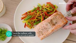 Steamed asian salmon • Multicooker MC6MBK Recipes by Gorenje [upl. by Liakim85]