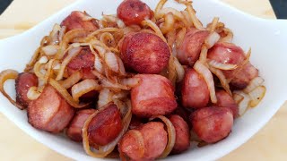 LINGUIÇA FRITA ACEBOLADA [upl. by Nossila]