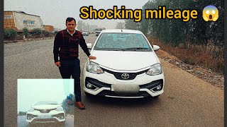 Etios liva V 100 km Mileage test 2023  PETROLSHOCKING RESULTS😱trending mileage viral car [upl. by Babita]