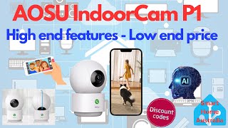 AOSU INDOORCAM P1  High end features at an affordable price [upl. by Hcib938]