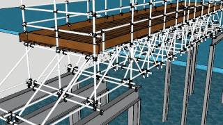 Scaffolding Design 3D Tube amp Fitting  Modular  by jaztekdesigncom [upl. by Anauqal930]