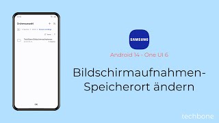 BildschirmaufnahmenSpeicherort ändern  Samsung Android 14  One UI 6 [upl. by Anitahs]