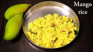 Mango rice  ಮಾವಿನಕಾಯಿ ಚಿತ್ರಾನ್ನ  Mavinakai chitranna  Ugadi recipe  Jahnavis kitchen [upl. by Yllop]