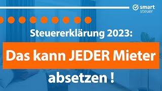 DAS kann JEDER Mieter absetzen Haushaltsnahe Dienstleistungen Steuererklärung 2023 [upl. by Analat]