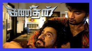 Atharvaa saves Karunakaran from Goons  Kanithan Movie Scenes  Atharvaa kills Villains Son [upl. by Aitekram]