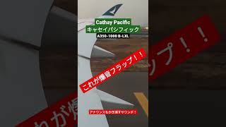 【A350 Flaps Sound】Cathay Pacific Airbus A3501000 BLXL [upl. by Frydman38]