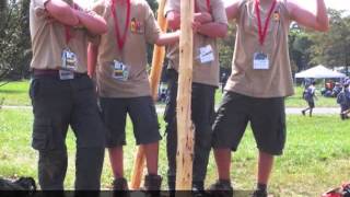 Scout Pioneering Bridge Building at the 2013 Jamboree [upl. by Nac]