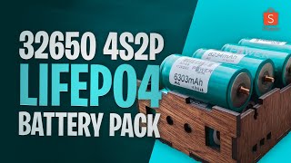 How to make 4S2P LiFePO4 Battery Pack  32650 Cells [upl. by Aratnahs]