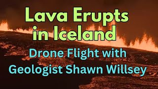 Icelands Impressive Eruption Livestream from Geologist Shawn Willsey [upl. by Yruoc]