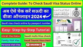 how to check Saudi visa in passport number  पासपोर्ट नंबर से सउदी का वीजा कसे चेक करेंvisacheck [upl. by Fabiano]