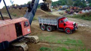 Mack B61dump truck carrying 3 loadswmv [upl. by Selig]