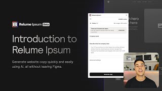 The Fastest Way To Write Website Copy Using AI  Relume Ipsum [upl. by Atsirtal]